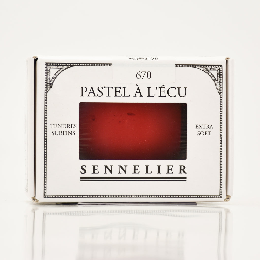 Galet pastel à l'écu - Rouge Rubis