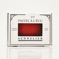Galet pastel à l'écu - Rouge Rubis
