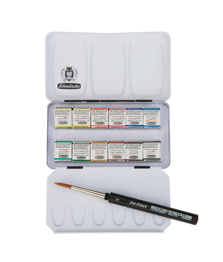 Coffret Horadam Aquarelle Extra-Fine 12 demi godets- SCHMINCKE