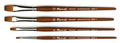 Pinceaux Précision Plat Aquarelle - Martre Imitation Sable