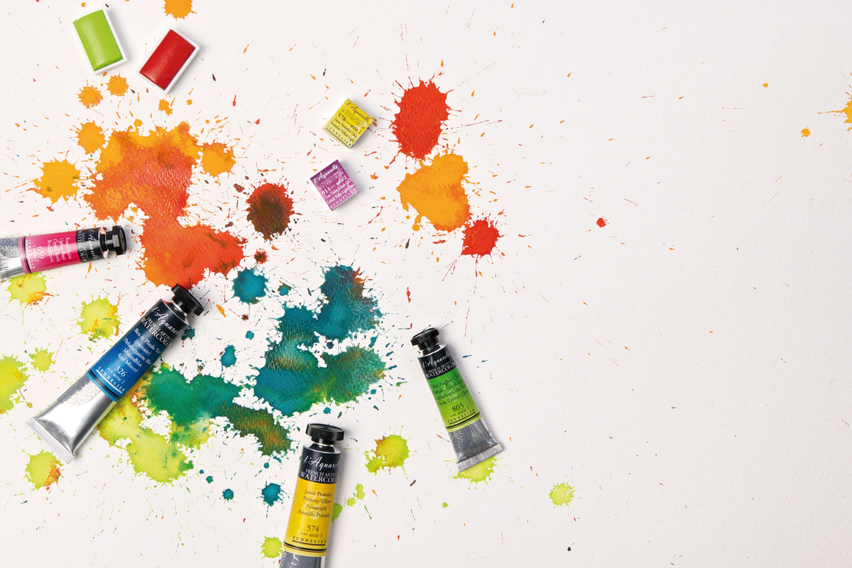 Boite en Bois Aquarelle Extra-Fine 98 couleurs 10ml + 1 pinceau