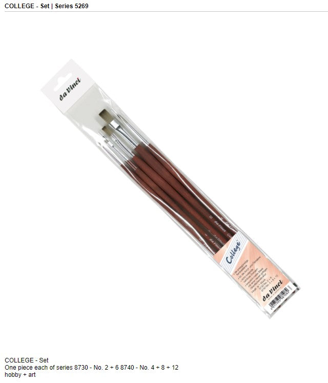 Set Pinceaux College (acrylique & huile) - da Vinci