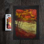 Étui 6 x 1/2 pastels à l'écu - Automne