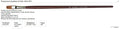 Pinceau martre rouge Kolinsky (huile) TAILLE 10 - da Vinci