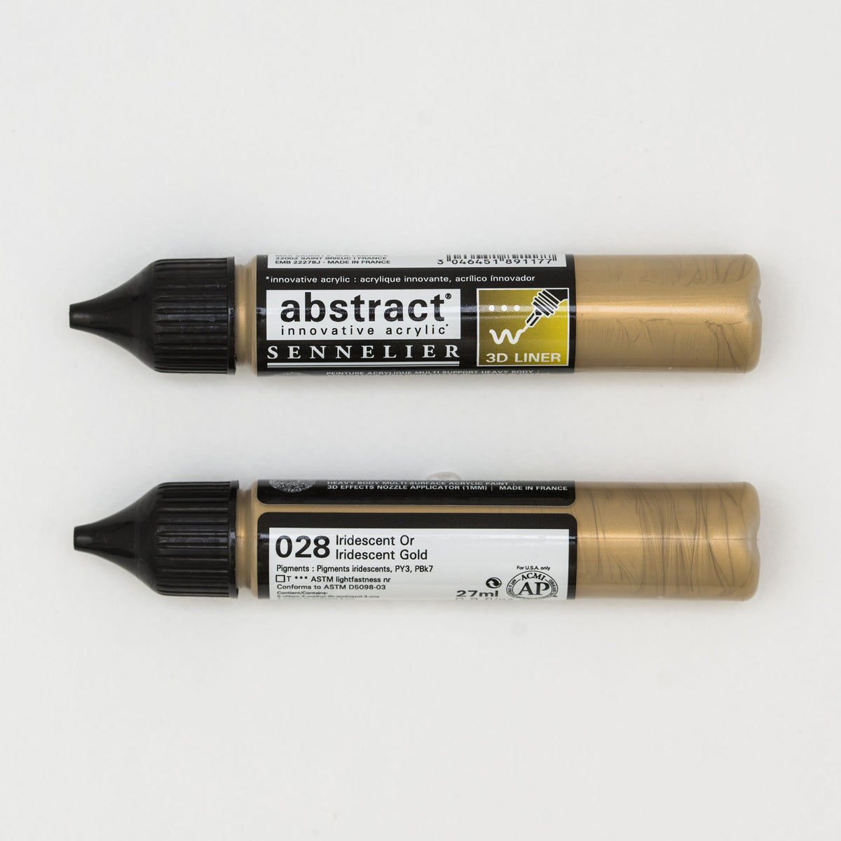 Crayon 3D abstrait 27ml Iridescent Or