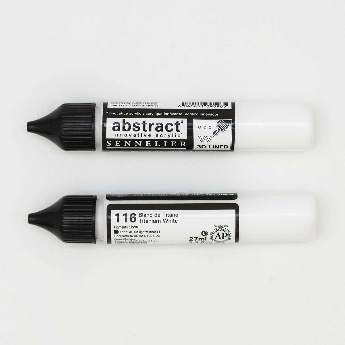 Crayon 3D abstrait 27ml Blanc de Titane