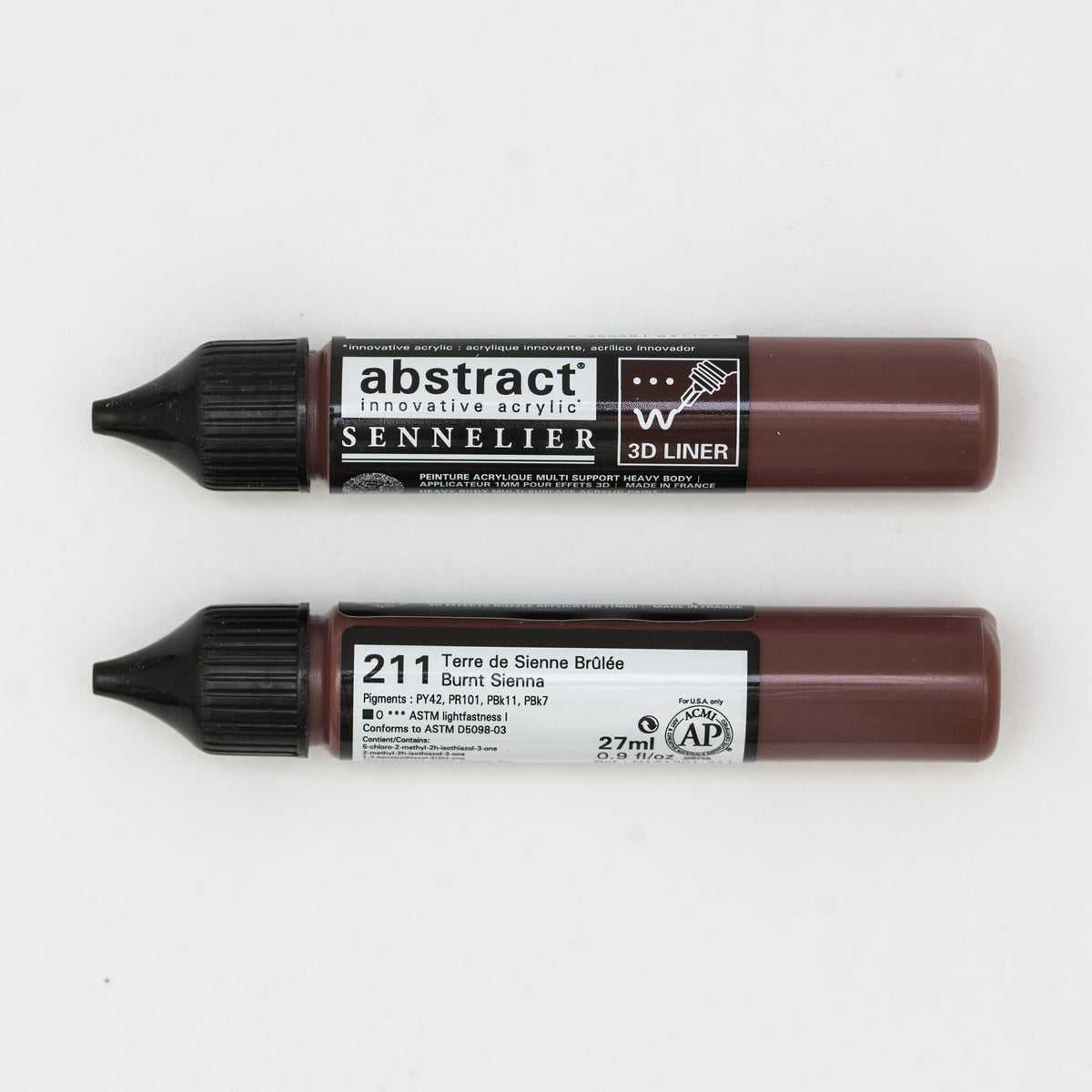 Crayon 3D abstrait 27ml Terre de Sienne Brûlée