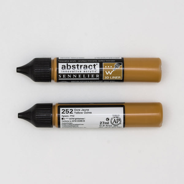 Crayon 3D abstrait 27ml Ocre Jaune