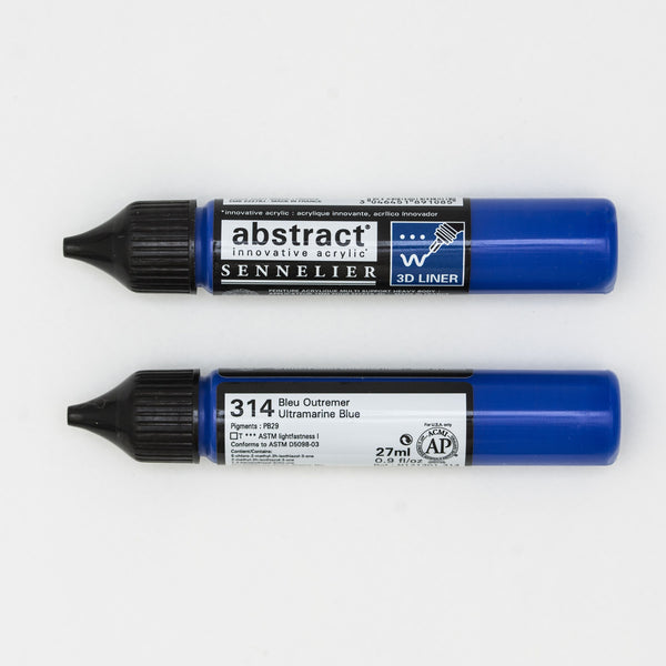 Abstract 3D liner 27ml Bleu Outremer
