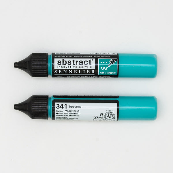 Abstract 3D liner 27ml Turquoise