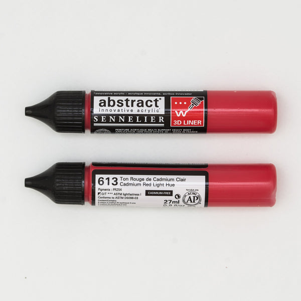 Crayon 3D abstrait 27ml Ton Rouge de Cadmium Clair