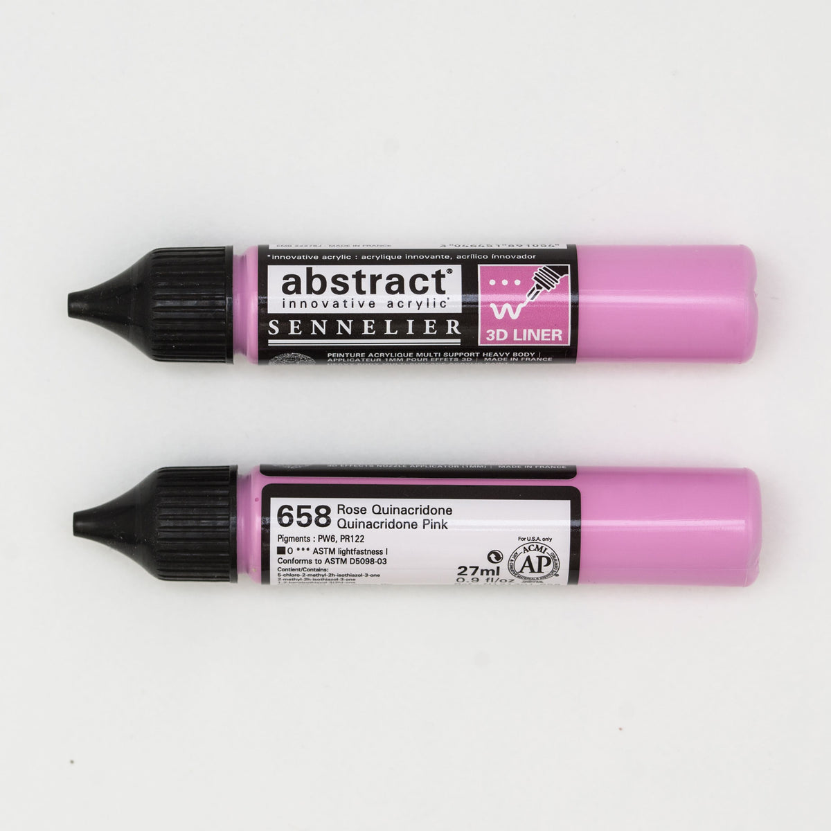 Crayon 3D abstrait 27ml Rose Quinacridone