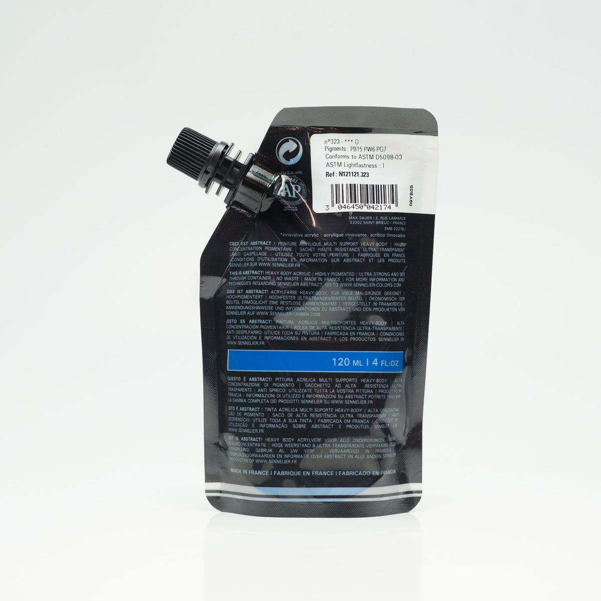 abstract 120ml Bleu Céruléum Imit