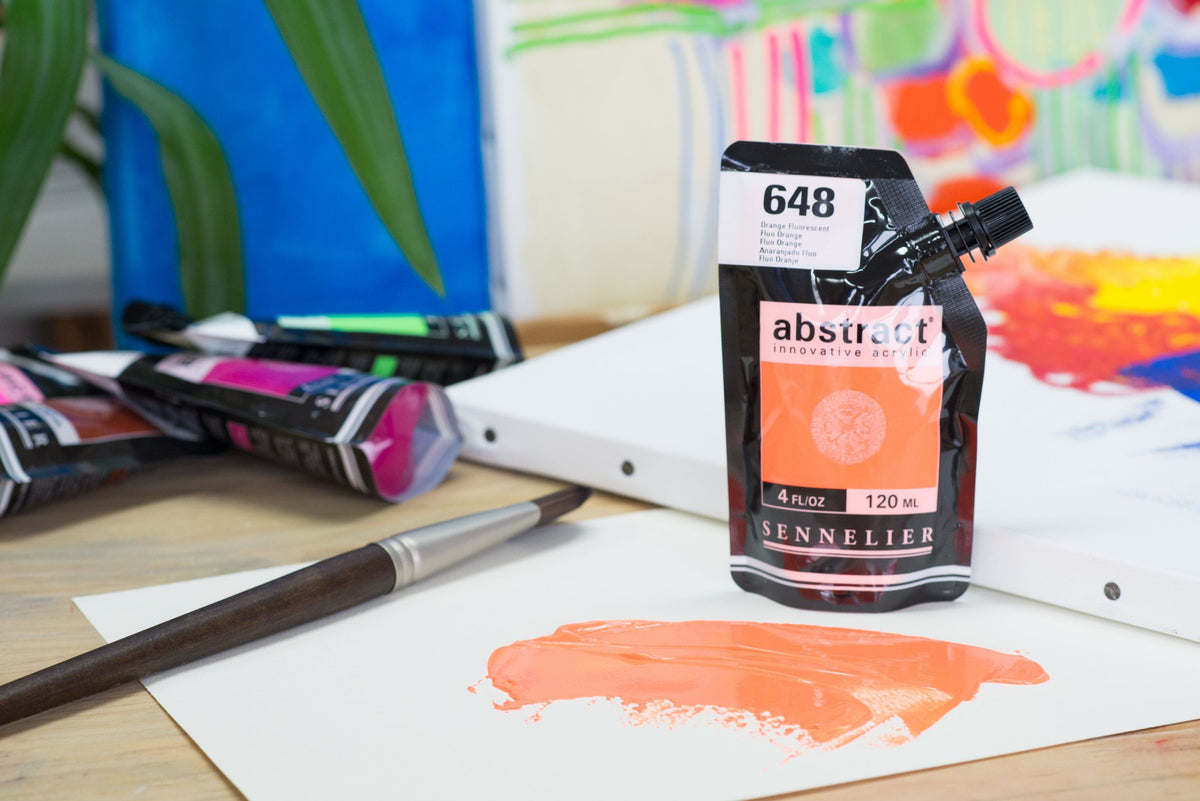 abstract 120ml Orange Fluorescent