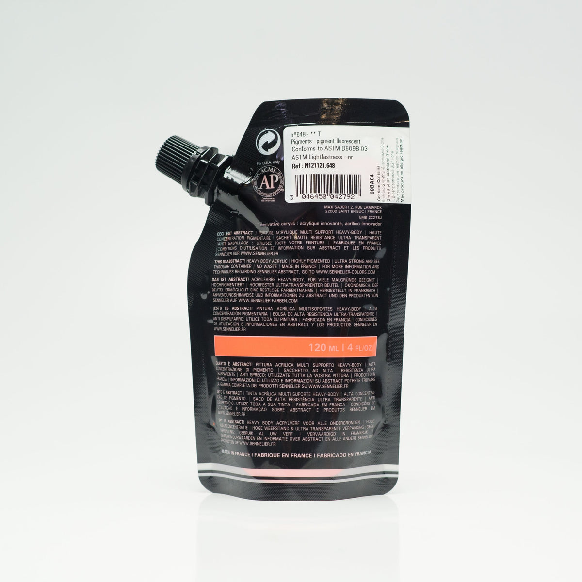 abstract 120ml Orange Fluorescent
