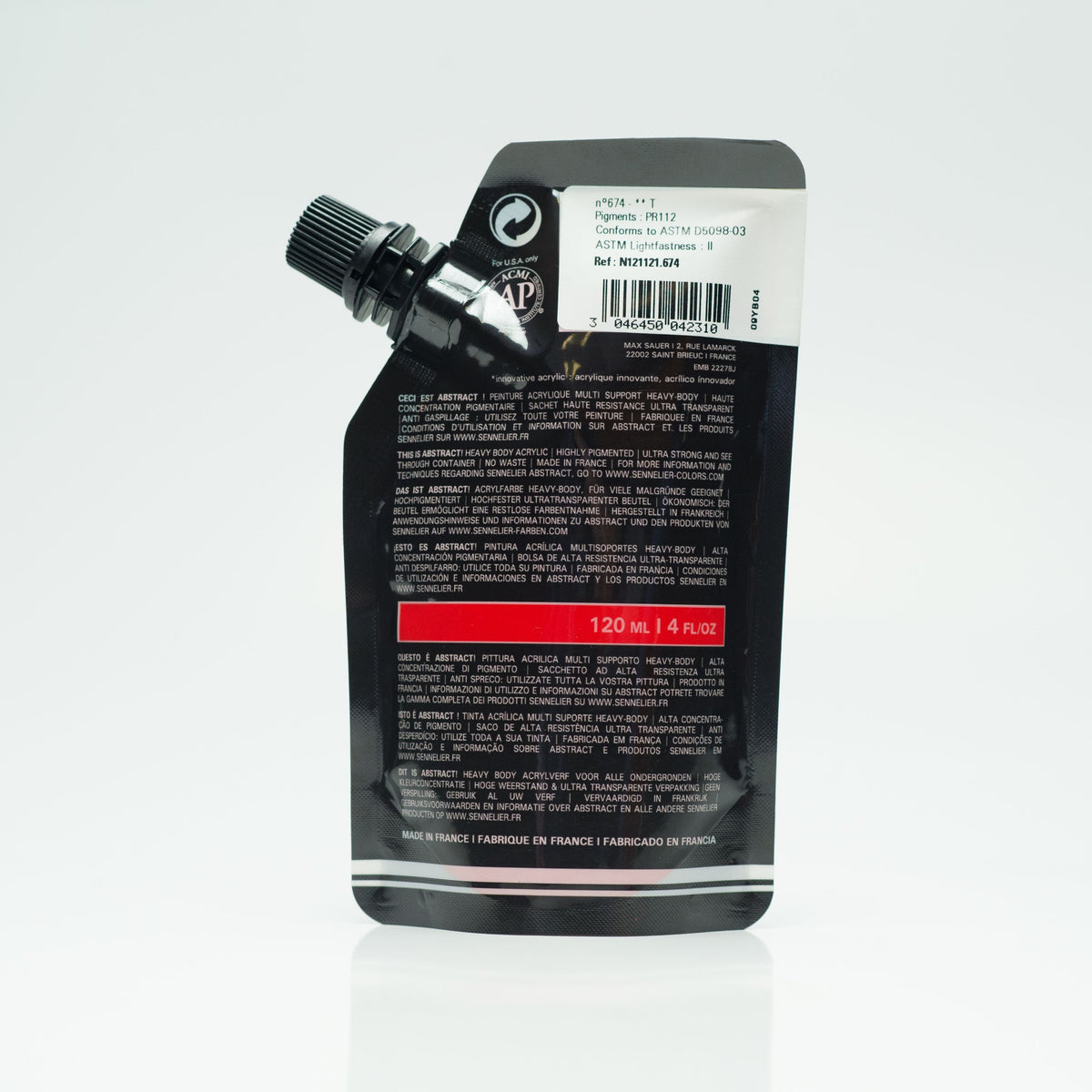 abstrait 120ml Vermillon