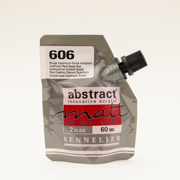 Abstrait mat 60ml Rouge Cadmium Foncé Imitation