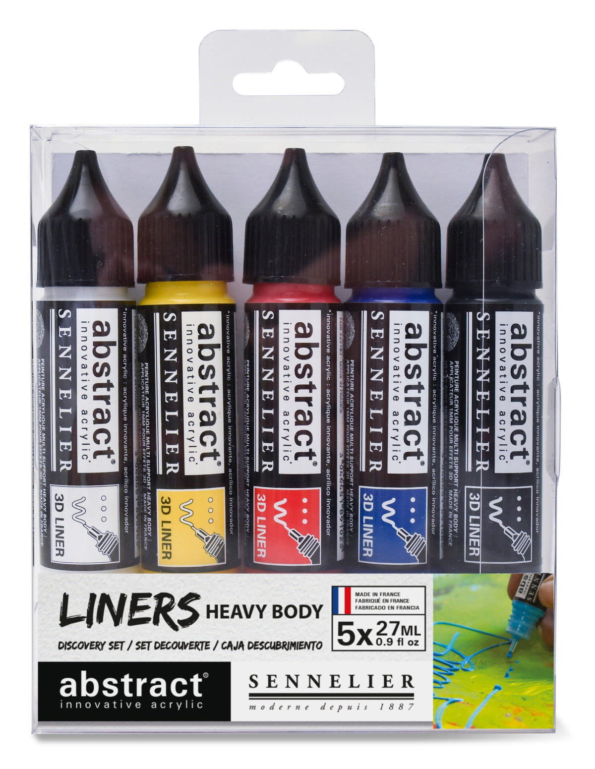 Set Liners Abstract - Set de 5 Couleurs Primaires