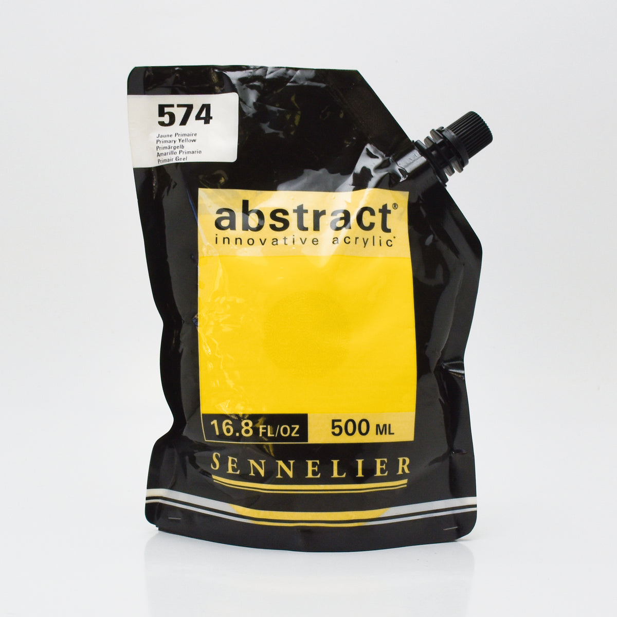 Acrylique Abstraite 500ml Jaune Primaire