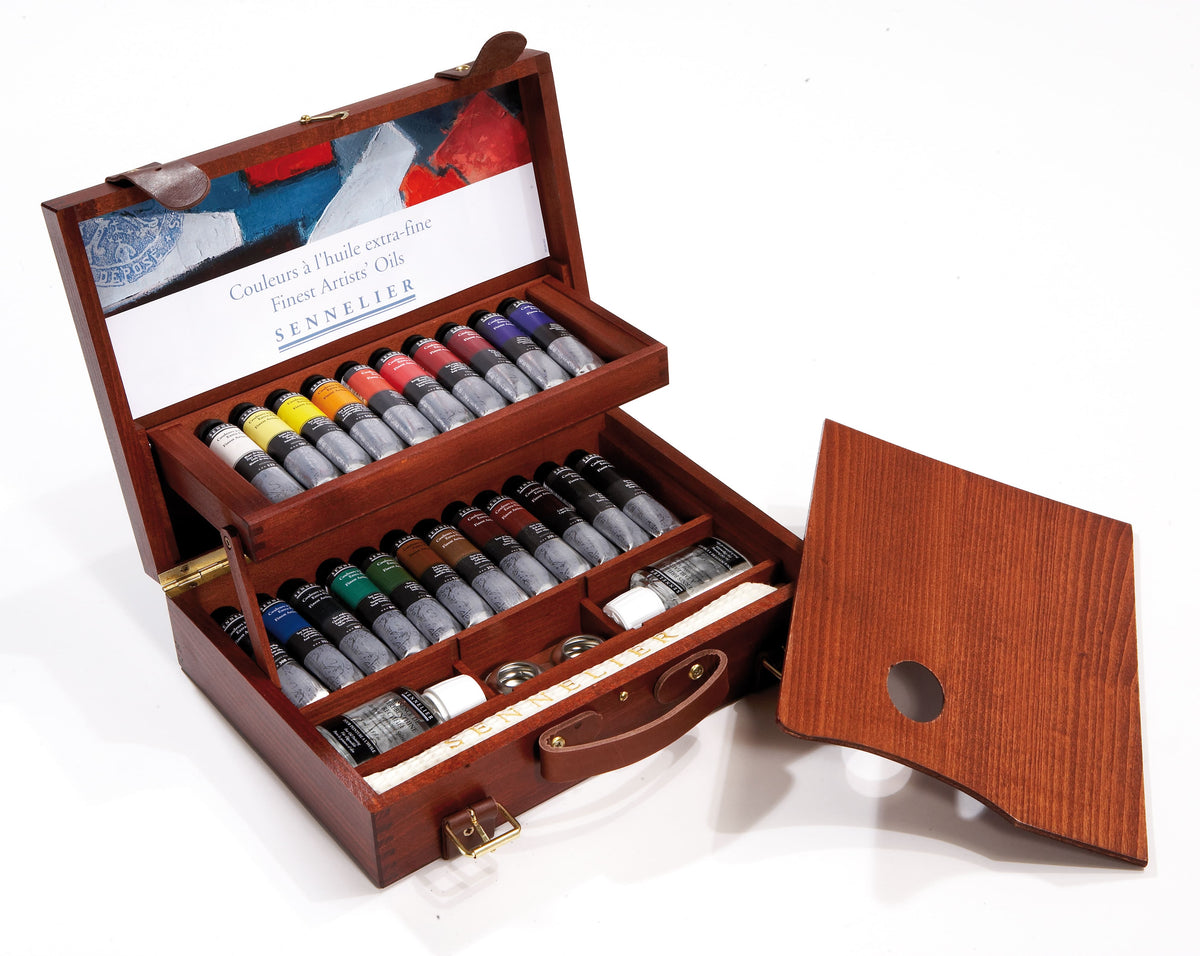 LUXURY SET Huile Extra-Fine SENNELIER 22 tubes + accessoires