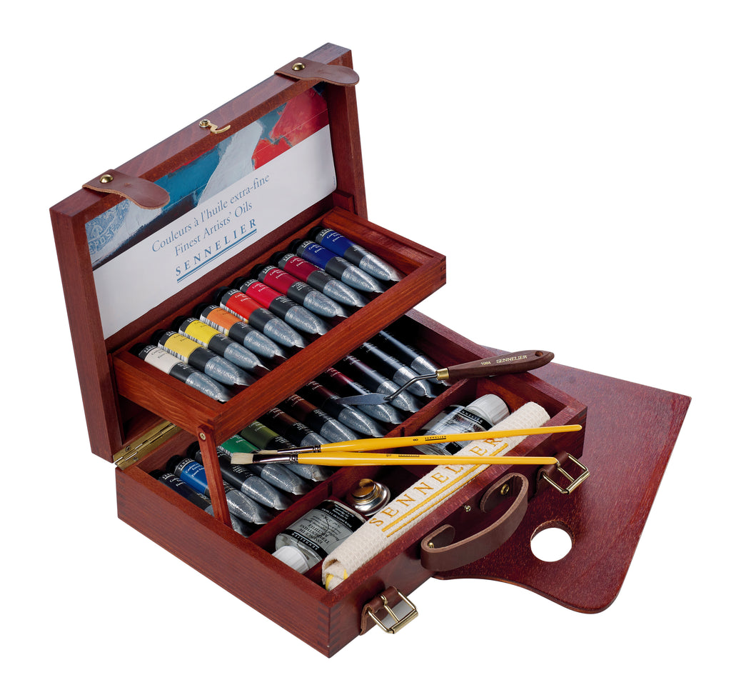 LUXURY SET Huile Extra-Fine SENNELIER 22 tubes + accessoires