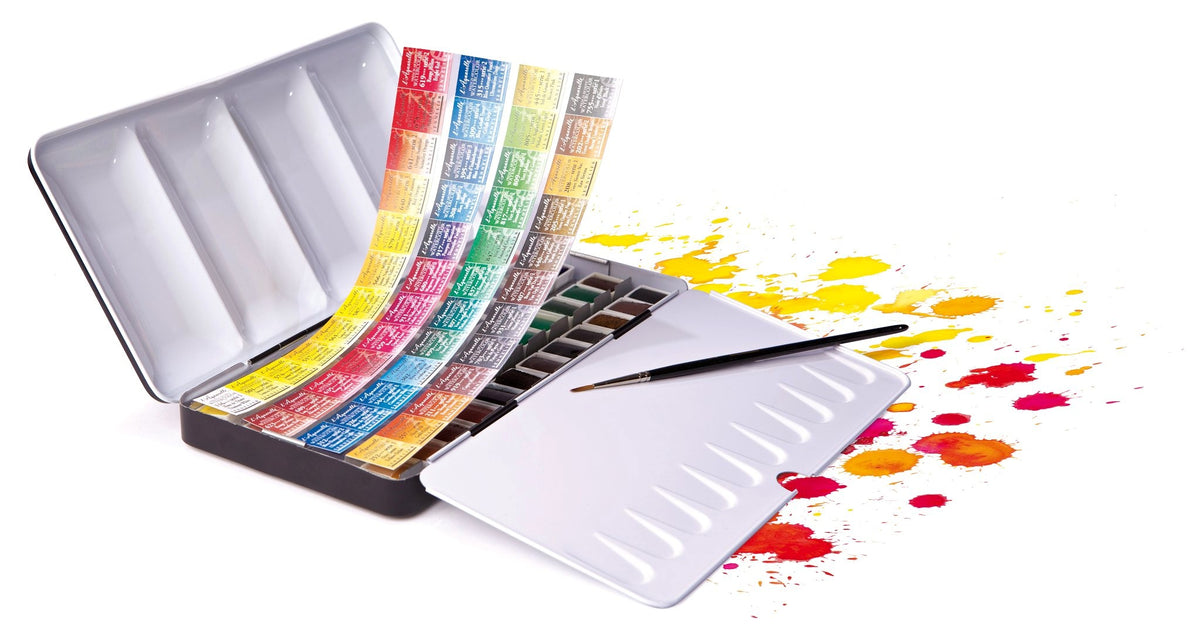 Boite métal Aquarelle Extra-fine 48 demi-godets