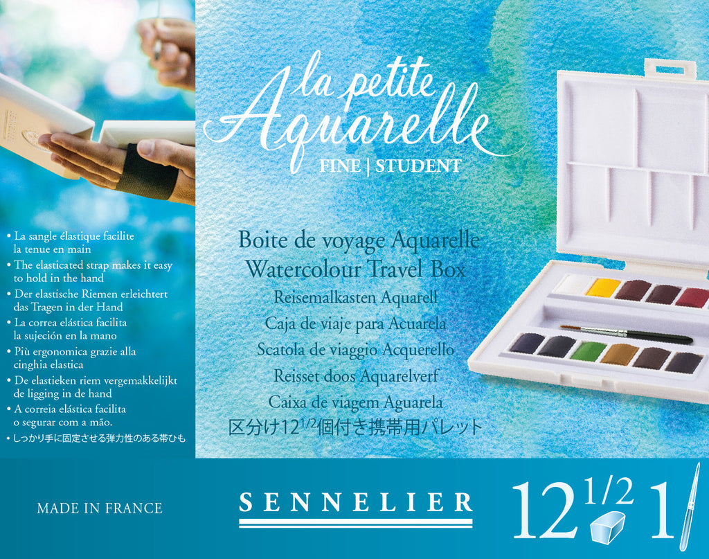 La Petite Aquarelle Boite Voyage - 12 godets 1/2
