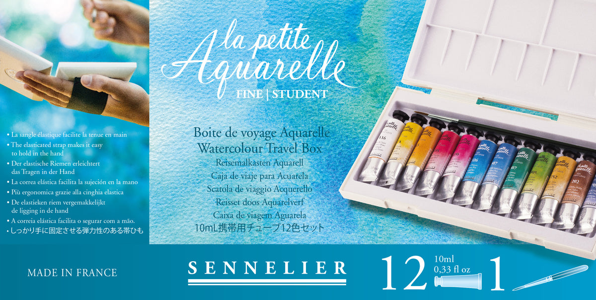 La Petite Aquarelle Boite Voyage - 12 tubes x 10ml