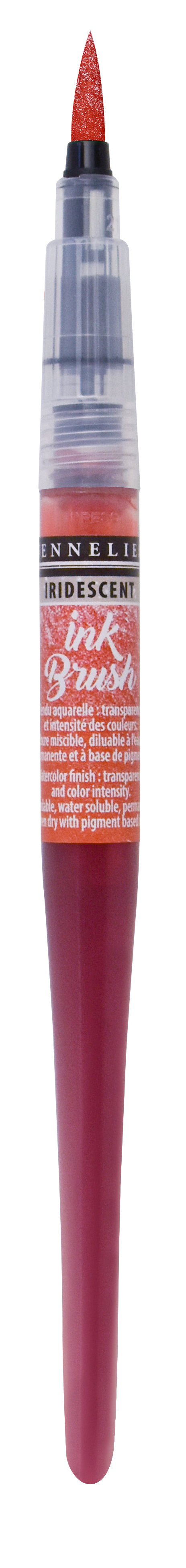INK BRUSH Encre Aquarellable - Rose Orange Irisé