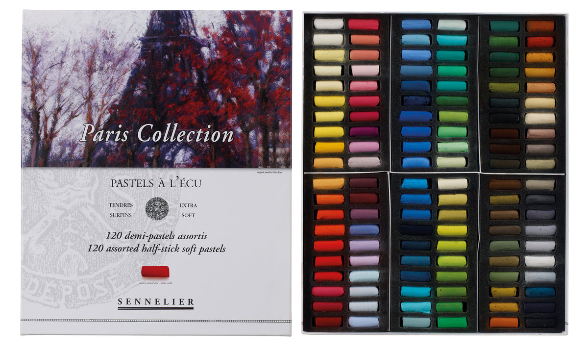 Etui carton Pastel à l'écu PARIS COLLECTION 120 demi-pastels by sennelier