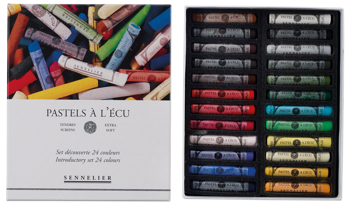 Boite Pastel à l'Écu INTRODUCTION- 24 pastels par sennelier