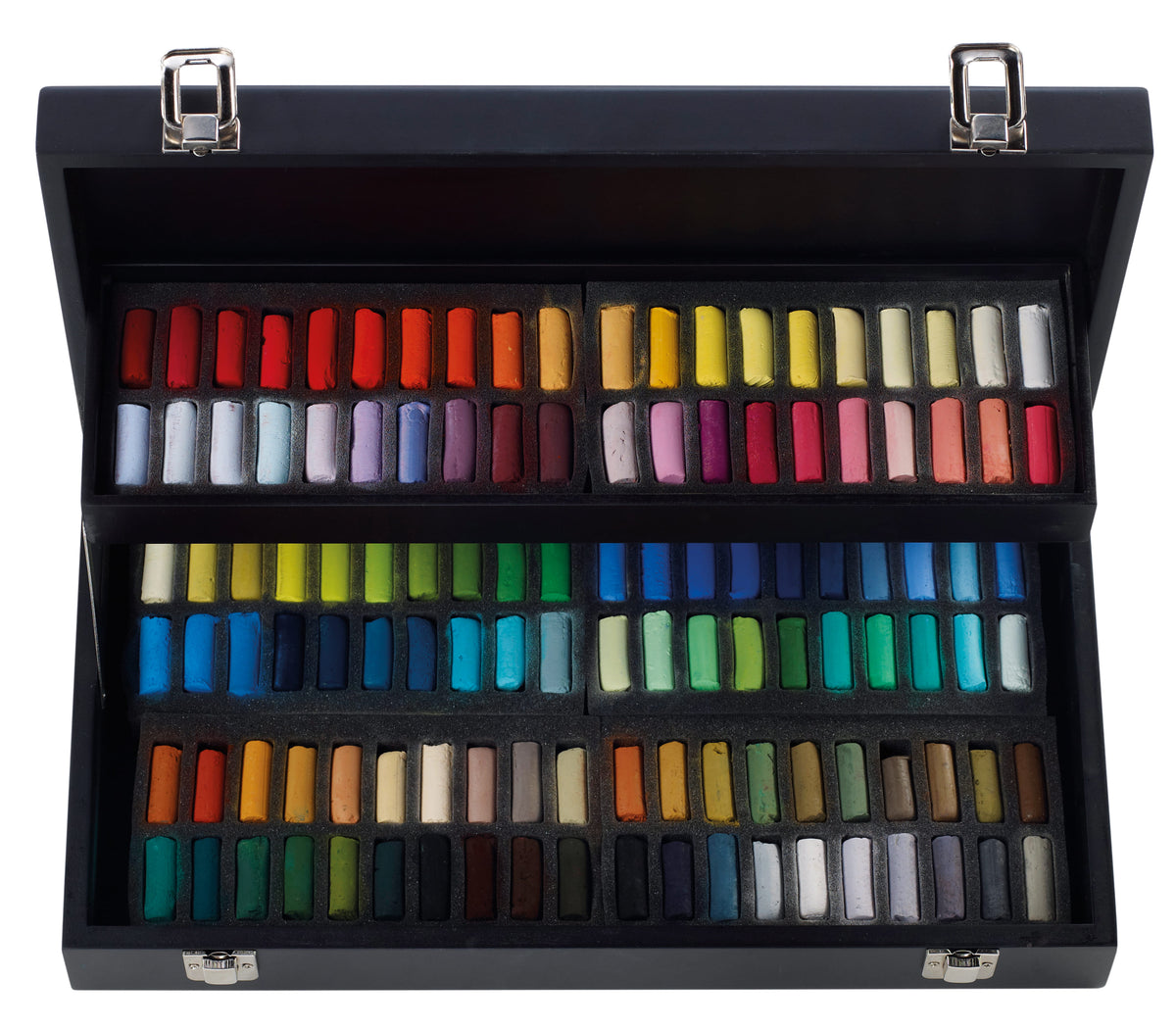 Boite en bois Noir 120 demi  pastels EXTRA TENDRES - Sennelier