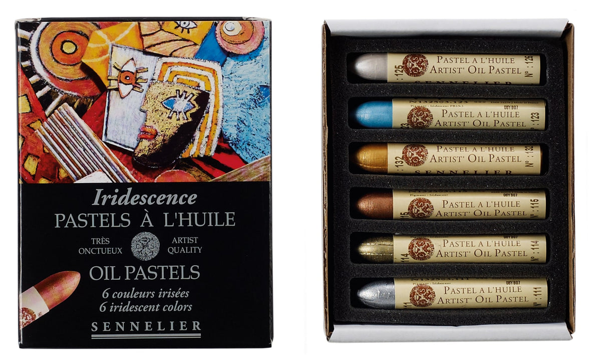 Étui 6 Pastels à l'huile Iridescence