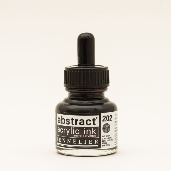 Encre Acrylique Abstraite 30 ml - Terre d'Ombre Brûlée