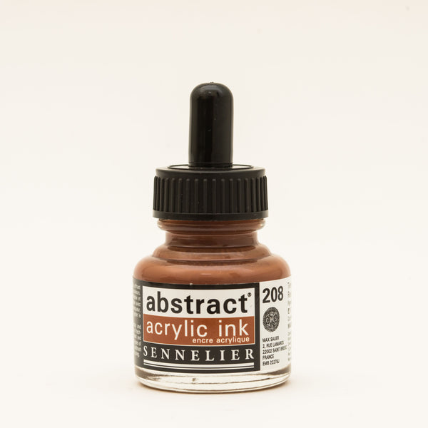 Encre Acrylique Abstraite 30 ml - Terre de Sienne Naturelle