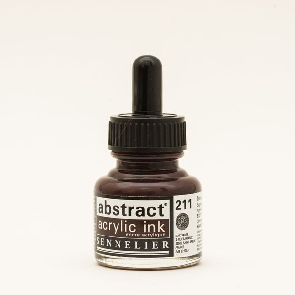 Encre Acrylique Abstraite 30 ml - Terre de Sienne Brûlée