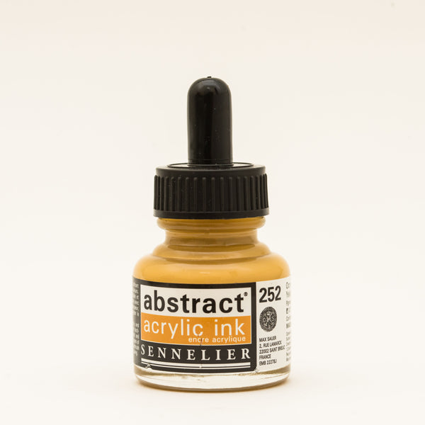 Encre Acrylique Abstraite 30 ml - Ocre Jaune