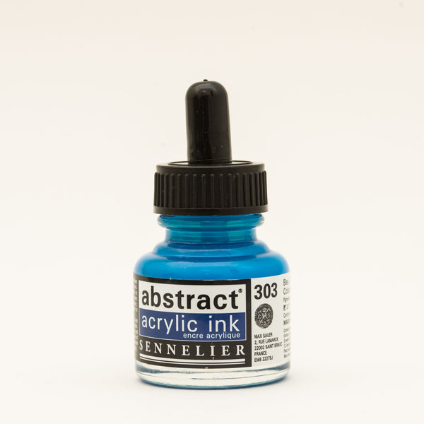 Encre Acrylique Abstraite 30 ml - Bleu De Cobalt Imit