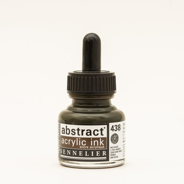 Encre Acrylique Abstraite 30 ml - Sépia