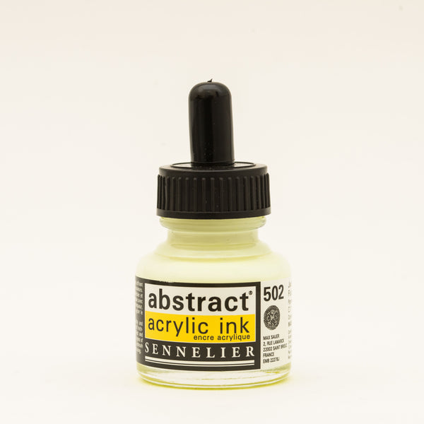 Encre Acrylique Abstraite 30 ml - Jaune Fluorescent