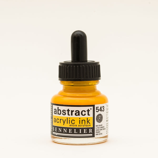 Abstract Encre Acrylique 30 ml - Jaune De Cad Foncé Imit