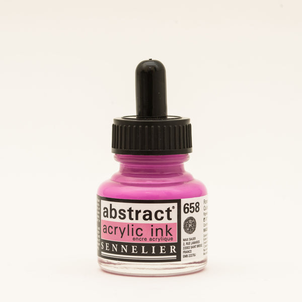 Encre Acrylique Abstraite 30 ml - Rose Quinacridone