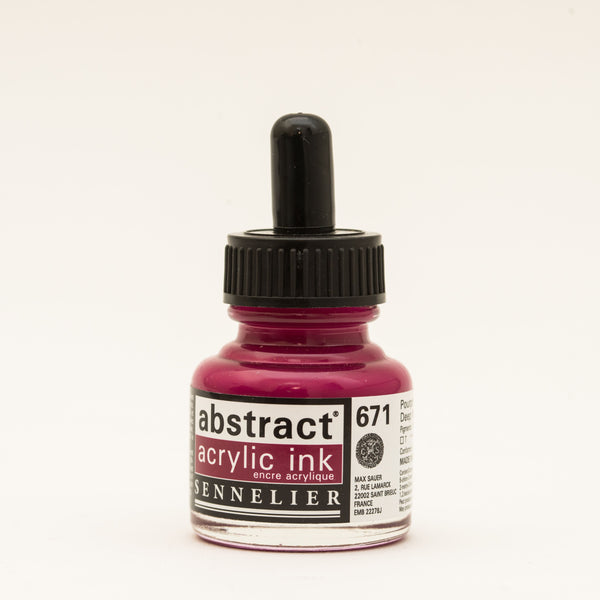 Encre Acrylique Abstraite 30 ml - Pourpre Hélios