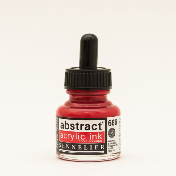 Encre Acrylique Abstraite 30 ml - Rouge Primaire