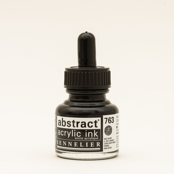 Abstrait Encre Acrylique 30 ml - Noir de Carbone
