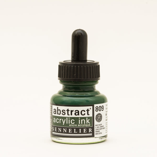 Encre Acrylique Abstraite 30 ml - Vert Hooker