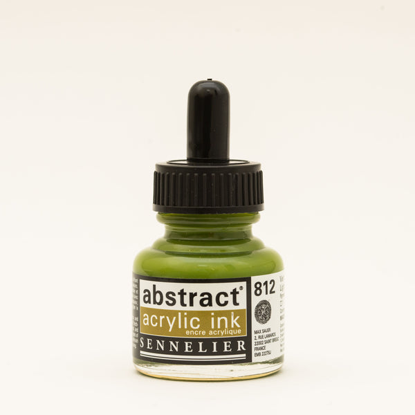 Encre Acrylique Abstraite 30 ml - Vert Jaune Olive