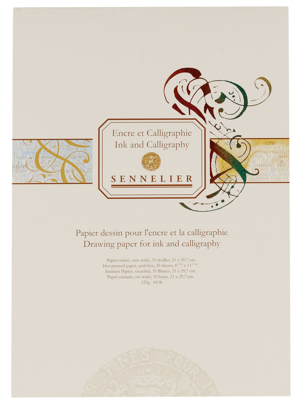 Bloc CALLIGRAPHIE 21 x 29,7 cm (A4) 35 feuilles 125gsm