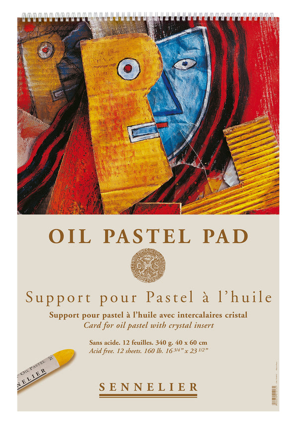 Oil pastel pad 40 x 60 cm - 12 feuilles  340gsm