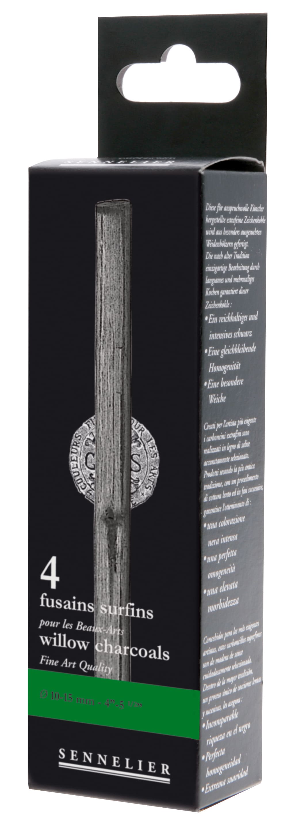 Boite de 4 FUSAIN EXTRA LARGE PAYSAGE - SENNELIER